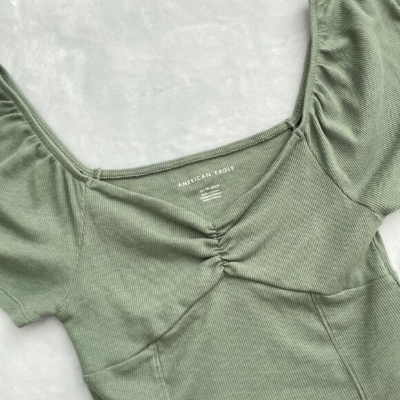 American Eagle Puff Sleeve Top size XS - Picture 2 of 3